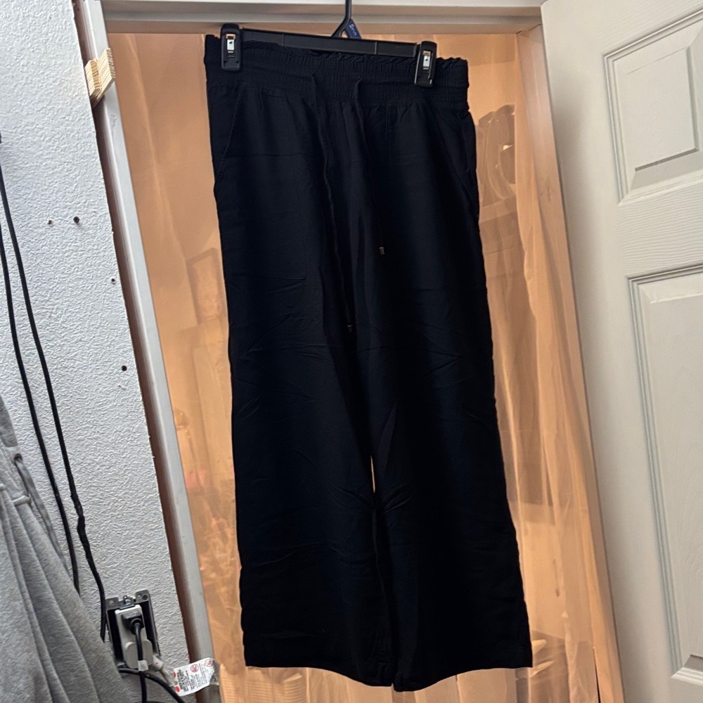 Abercrombie & Fitch Black Wide Leg Pants